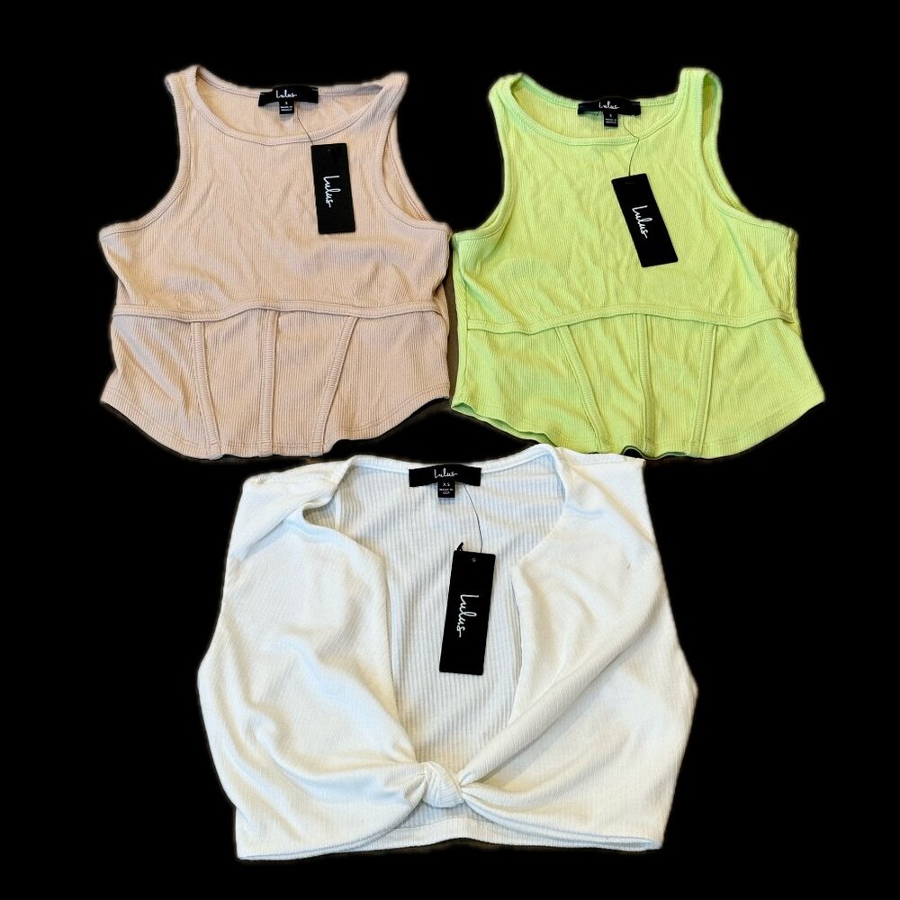 Lulu's NWT Cropped Tank Lot - XS and S
